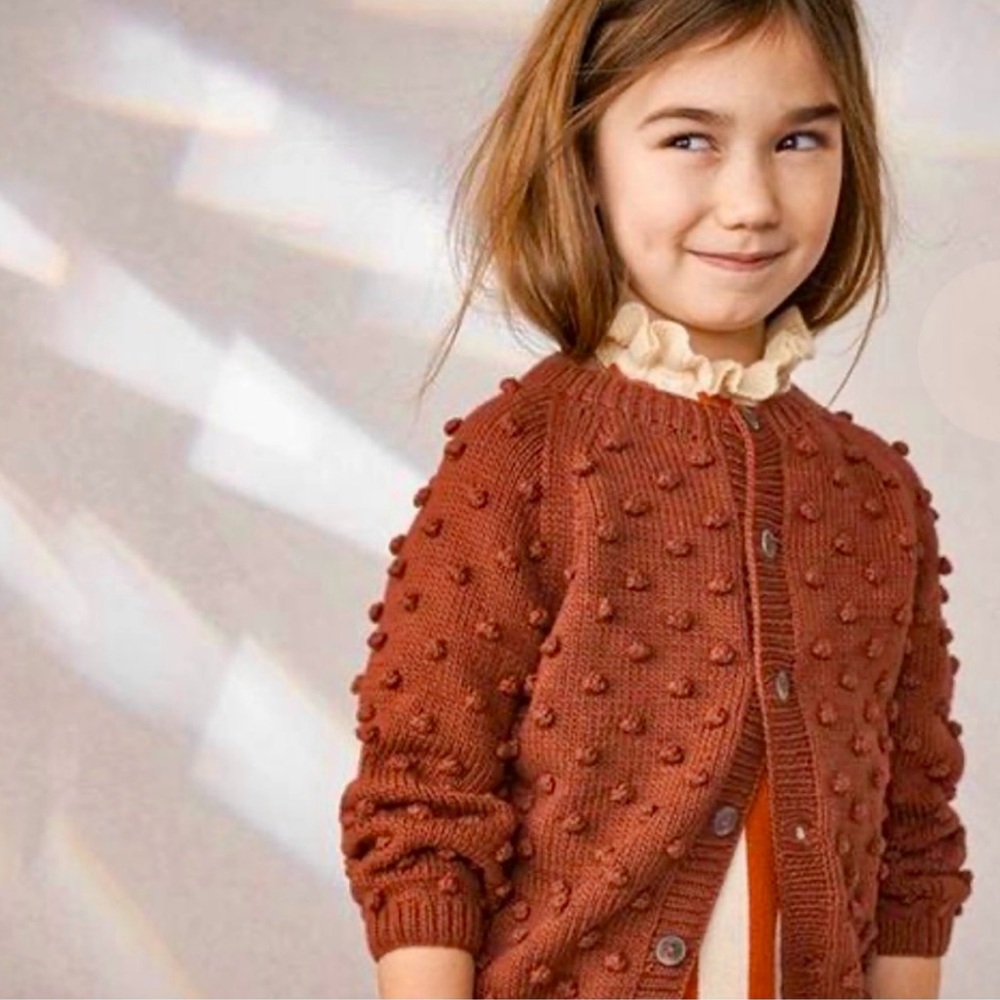 MISHA & PUFF Popcorn Cardigan in Gingerbread